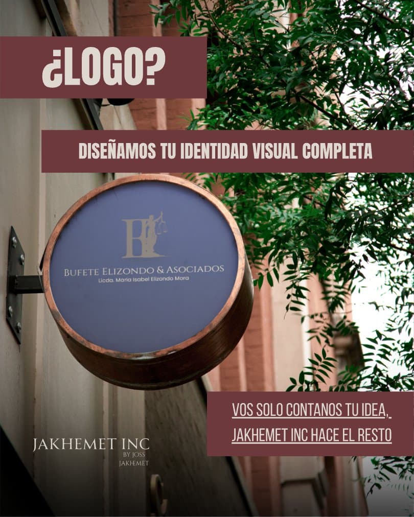 ¿Logo? Diseñamos tu identidad visual completa — Jakhemet Inc.